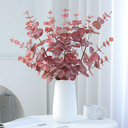 Manufacturer's simulation of a single 5-prong eucalyptus flower arrangement, greening window decoration, artificial plant decoration