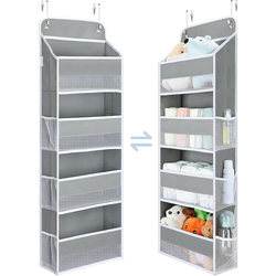 Clothes Storage Hanging Bag Behind the Door, Dormitory Wall Hanging Storage Pouch, Bathroom Wall-Mounted Organizer, Diaper Organizer Rack