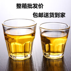 Full Box of Mass-Produced Tempered Glass Wine Glasses, Octagonal Cups for Ktv, Restaurants, and Bars, Sterilized Tableware, Lead-Free Water Cups