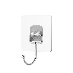 Hook with strong adhesive and no need to punch holes