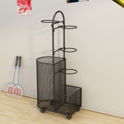 Basketball Rack, Home Sports Equipment Storage Rack, Racket and Football Storage Rack, Yoga Mat Floor Storage Basket