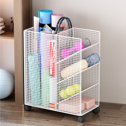 Fitness Equipment Storage Rack, Removable Household Yoga Mat, Foam Roller, Dumbbell Storage Basket, Sports Equipment Storage