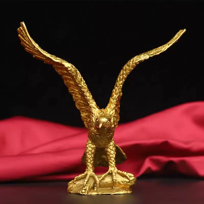纯铜飞鹰大展宏图雄鹰摆件家居办公室新中式风格开业