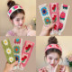 Li Qin's same style hair dip sticker bangs sticker knitted embroidered hairband Velcro hair sticker broken hair arrangement artifact