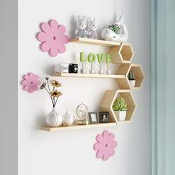 Wall-Mounted Shelves, No-Drill Wall Cabinets, Living Room, Bedroom, Tv Background Wall, Creative Grid Room Decoration