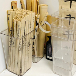 Calligraphy Work Storage Bucket, Calligraphy and Painting, Traditional Chinese Painting, Rice Paper, Brush Calligraphy Storage Basket, Calligraphy and Painting Storage Tube, Calligraphy Paper Storage Box