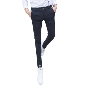 
New small-footed pants men's casual pants slim stretch long pants men's 2026 spring hairstylist suit pants men