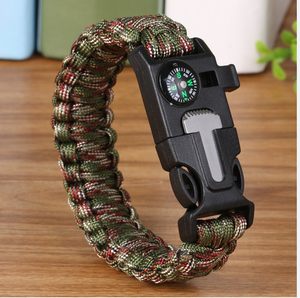 Fate! The quality is not said! The wild survival equipment bracelet multi -functional emergency outdoor tool compass