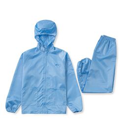 Dust-Proof Protective Rock Wool Anti-Static Hooded Two-Piece Suit, Stain-Resistant Coverall, Spray Paint Workwear, Workshop Uniform