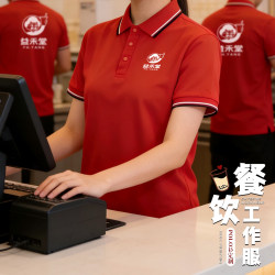 Hotel Polo Shirts, Custom Workwear, Ice Silk T-Shirts, Short-Sleeved Cultural Shirts, Summer Group Catering Work Clothes, Custom Printed Logo