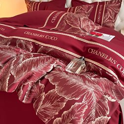 Chinese red wedding four-piece set without fading color and ball