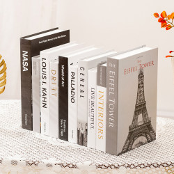 Fake Book Ornaments, Decorative Books, Simulated Book Ornaments, High-End Light Luxury Book Props for Photography, English Book Models