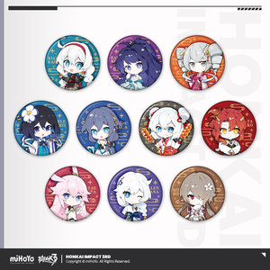 
[MiHoYo/Honkai 3] Splendid Hua Nian Q version tinplate badge Kiana Mei Fuhua miHoYo