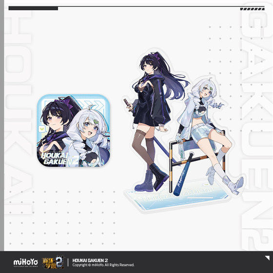 
[MiHoYo/Honkai Academy 2] Best Partner Series Tinplate Badge Acrylic Stand miHoYo