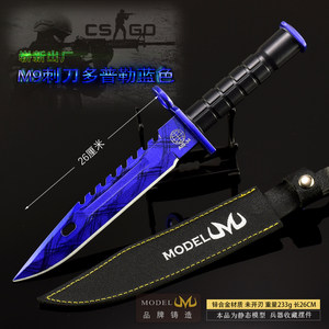 
CSGO game peripheral M9 Doppler Black Pearl Metal Melee Weapon Knife Toy Model Uncut