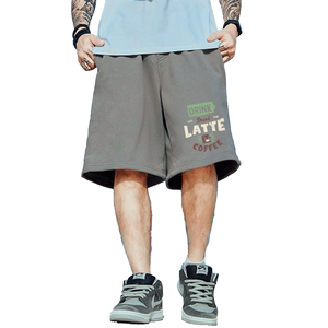 Summer letters loose short pants, men's tide brand ins -pants, fertilizer, increase pants pants, large size pants and basketball pants