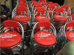 Game Console Seat Rotating Hot Pot Video Game City E-Sports Naughty Castle Bar Stainless Steel Backrest Wear-Resistant Leather Stool