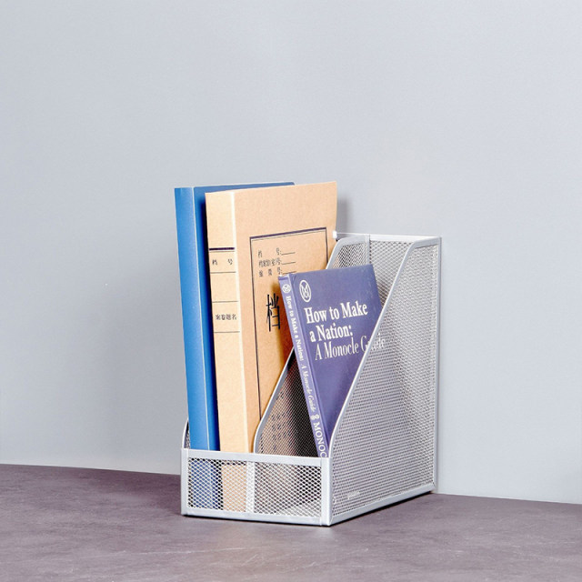 Iron Rack Folder Wrought iron office desktop A4 folder storage rack archive information ...