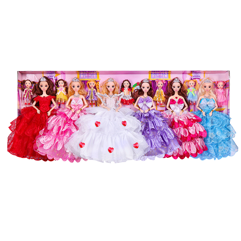 
2025 New Doll Toy Set Princess Girl Dress Up Gift Box Children's Extra Large Christmas Gift