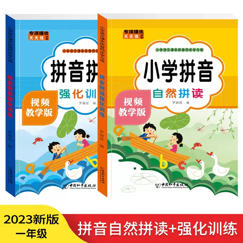 视频教学】拼音训练拼读一年级练习册一日一练幼小衔接教材全套上册神器