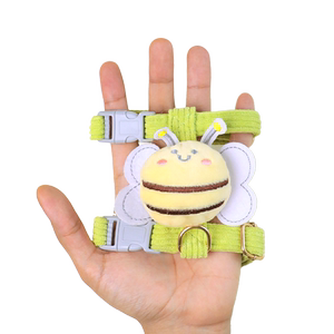 Little bee leash dog Bichondog special anti-breaking and outing chest strap puppy anti-running rope I-shaped slitting dog
