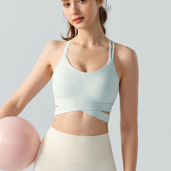 Ds812 Floral Discount Yoga Top Medium-Intensity Integrated Sports Bra Women's Summer Beautiful Back Fitness Bra