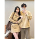 Niche design couple outfit spring and autumn 2025 Korean version long-sleeved shirt women's dress French dress one skirt one fashion