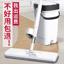 Mop 2025 New Model, Dual-Use for Dry and Wet Cleaning, Hands-Free Flat Mop, Lazy Cleaning Tool for Home Use on Wooden Floors