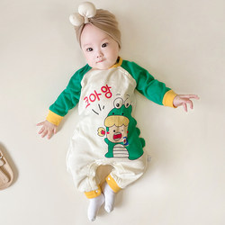 Baby Jumpsuit Spring and Autumn Pure Cotton Baby Pajamas Crawling Clothes Newborn Romper Super Cute Baby Clothes Autumn Clothes
