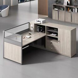 Office Desk Is Simple and Modern, with Partitions for Two, Four, Six, or Eight People, Staff Cubicles, and a Combination of Financial Desks and Chairs