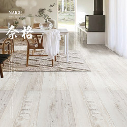 Wabi-Sabi Gray and White Antique Old Retro Scandinavian Stylish Household Wood Grain Reinforced Composite Wood Floor Waterproof and Wear-Resistant