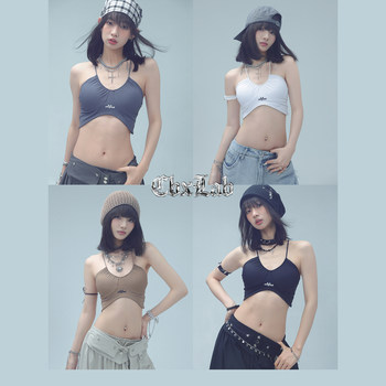 CBXLAB Street Dance Trendy Brand Moisturizing Breathable Gathering Sports Underwear Sexy Chest Pad Sports Skin-Friendly Strap Vest