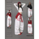 CBXLAB Street Dance Trendy Brand White Hip Hop Paratrooper Trousers Contrasting Color Spring Skin-Friendly Sport Pants Jazz Leisure Pants Trendy