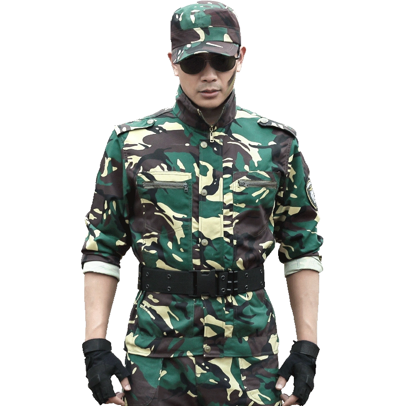 户外军绿迷彩服套装男女春秋季耐磨迷彩衣服透气战术服常服工作服-Taobao