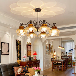 [Subsidy] Living Room Chandelier, Main Light for the Hall, 2025 New Model, New Chinese Style, French Style, Mid-Century Vintage, Retro Romantic Lighting Fixtures