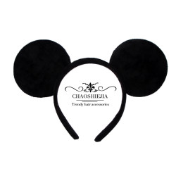 Mickey Ear Headband Disney Sweet and Cute Headwear for Men and Women Couple Hairpin Mouse Ears Performance Headwear