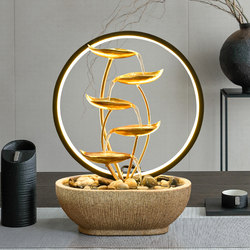 Living Room Water Feature Home Decoration Feng Shui Wheel Circulating Water for Wealth Desk Housewarming Store Opening Gift