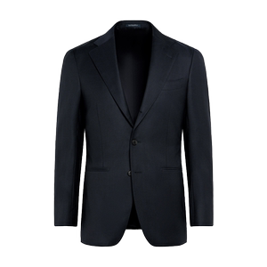 
SUITSUPPLY Navy Blue Jacket S130 Wool Men's Suit Top Casual