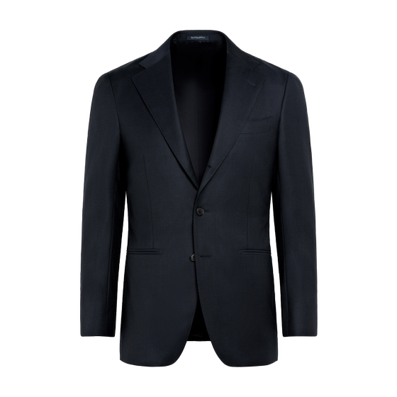 
SUITSUPPLY Navy Blue Jacket S130 Wool Men's Suit Top Casual