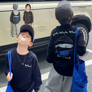 
Linlin Ma children's clothing children's long-sleeved T-shirts spring and autumn new boys' bottoming shirts autumn clothes for baby boys and older children's clothes