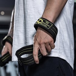 Wheel-Shaped Figure-Eight Deadlift Weightlifting Training Fitness Equipment Powerlifting Figure-Eight Grip Strap Pull-Up Assist Belt