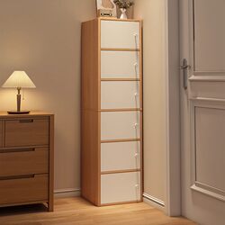 Thickened Drawer-Type Storage Cabinet, Multi-Layer Wooden Large Five-Drawer Wardrobe, Household Storage Cabinet, Wall-Mounted Storage Cabinet