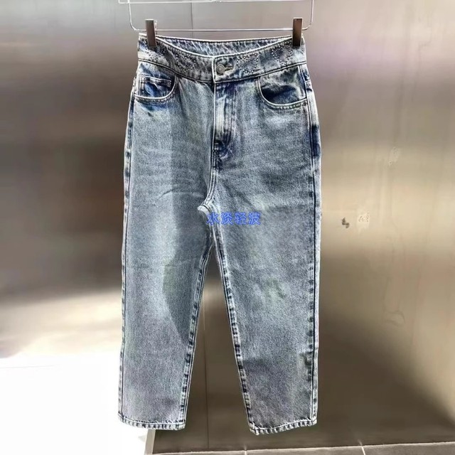3I3R608 tag 995 small dilu dzzit counter genuine 2024 autumn women jeans trousers
