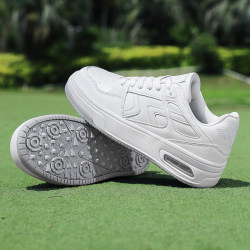 Professional Grass Golf Shoes, Height-Increasing White Shoes, Casual Sports Shoes, Outdoor Waterproof Sneakers for Men and Women, Couple Sneakers