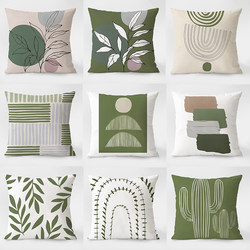 Cushion Sofa Living Room Nordic Light Luxury Simple Abstract Pillow Lumbar Support Backrest Pillowcase Office Car Model Room
