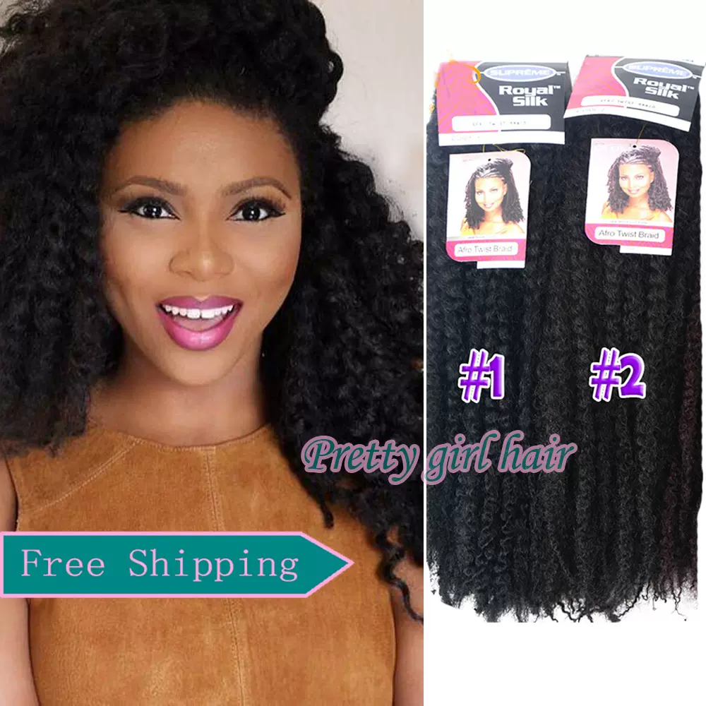 Marley braid Kanekalon Kinky Braid Crochet Braids假发脏辫