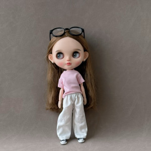 blythe small doll coat ob24 ob27 alone 19 joint body barcobian pp fr wide-leg pants
