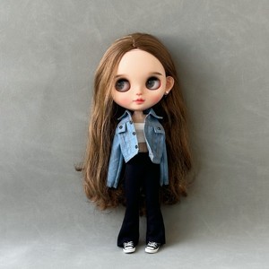 blythe small doll clothes azone ob24 ob27 fr pp barcobian doll clothes denim jacket