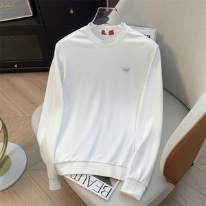 
Doujia, leftover order! Small amount in stock! Autumn exquisite decals round neck sweatshirt skin-friendly breathable long-sleeved T-shirt for men
