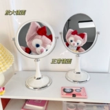 Зеркало для макияжа, настольное зеркало, ins, ретро, европейский туалетный столик, двухстороннее туалетное зеркало, светлое, роскошное, для общежития, офиса